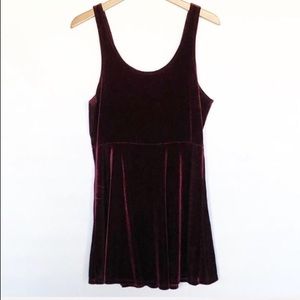 Charlotte Russe Red Velvet Skater Dress SZ XL